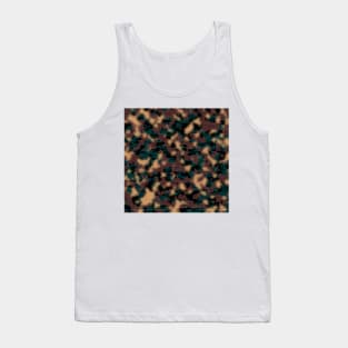 Green brown Camouflage abstract Tank Top